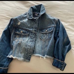 Abercrombie and Fitch cropped denim jacket